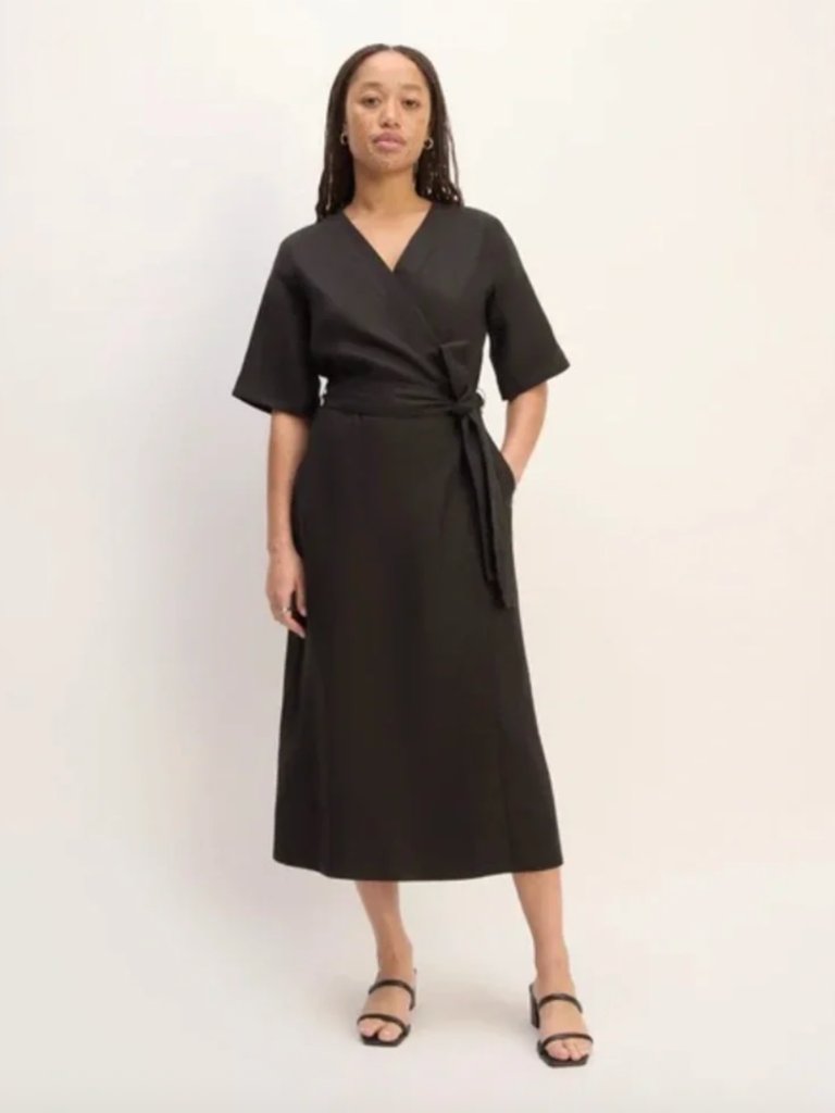 Everlane Linen Wrap Dress - Size Medium